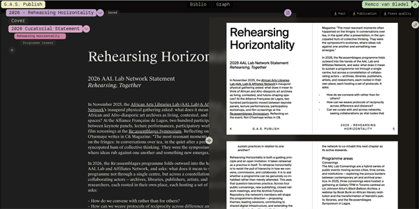 G.A.S. and Y.S.F. Launch Partnership with Archival Consciousness Through Biblio-Graph